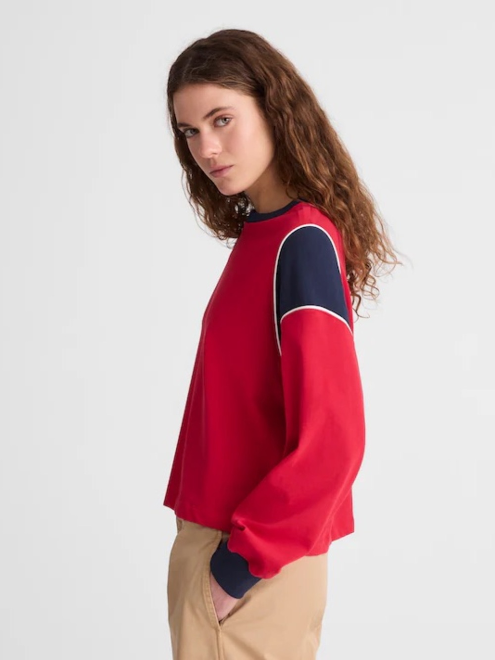 Madewell The Relaxed Crewneck Long Sleeve Tee - Picture 4 of 9